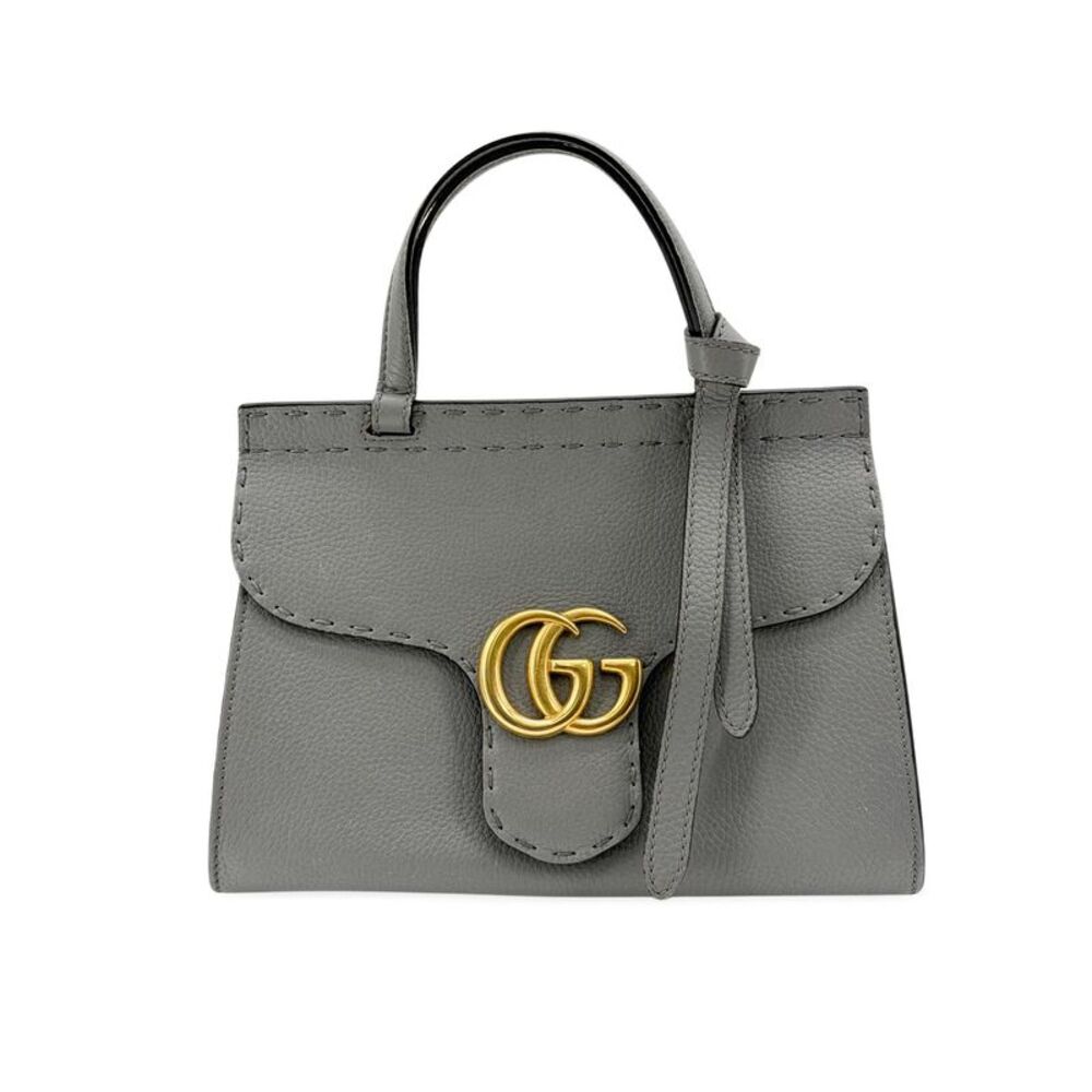 Gucci GG Marmont Small Top Handle Bag Grey